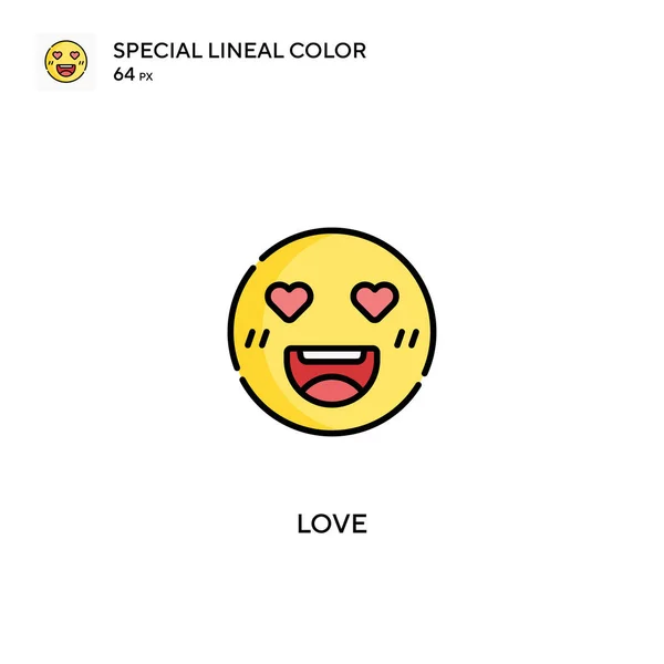 Ame Ícones Lineares Especiais Cor Icon Love Para Seu Projeto —  Vetores de Stock