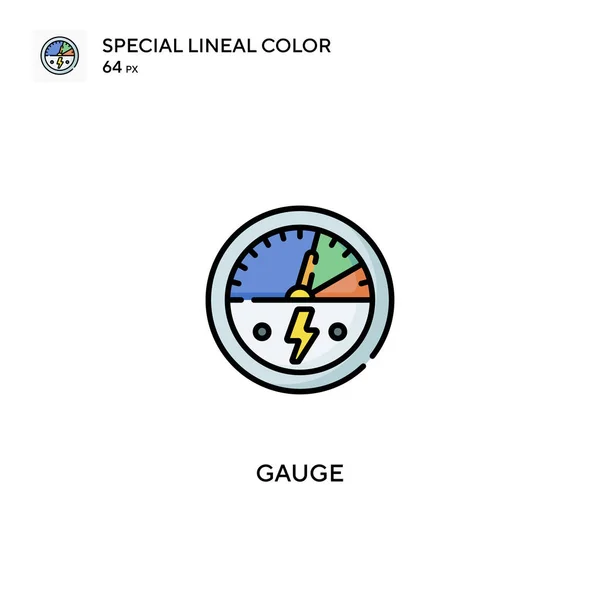 Gauge Ειδική Lineal Εικονίδιο Χρώμα Gauge Εικονίδια Για Την Επιχείρησή — Διανυσματικό Αρχείο