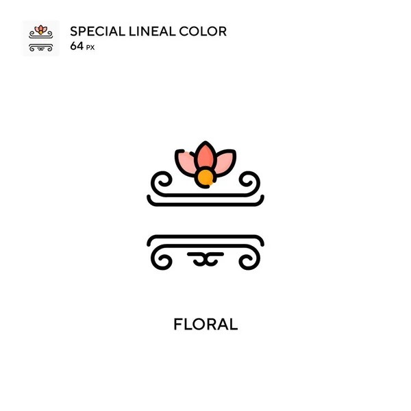 Floral Special Lineare Farbe Icon Floral Symbole Für Ihr Geschäftsprojekt — Stockvektor