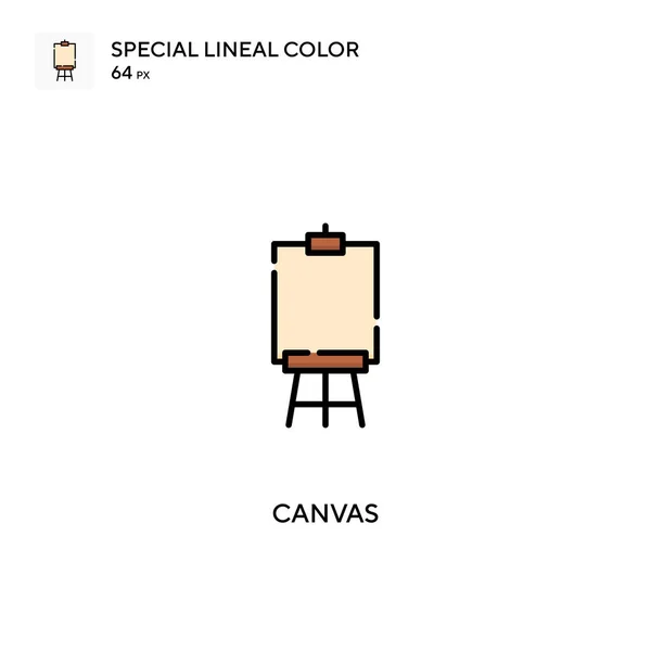 Canvas Special Lineal Colour Icon Canvas Εικονίδια Για Την Επιχείρησή — Διανυσματικό Αρχείο