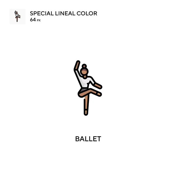 Ballet Special Lineal Color Icon Ballet Icons Your Business Project — Stock Vector