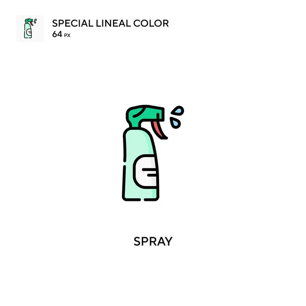 Pulverizar Ícones Lineares Especiais Cor Icon Spray Para Seu Projeto — Vetor de Stock