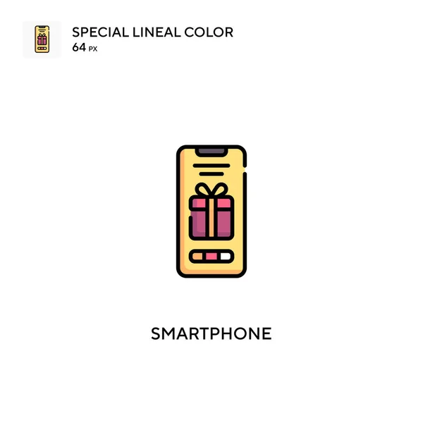 Smartphone Special Linjal Färg Ikon Smartphone Ikoner För Ditt Affärsprojekt — Stock vektor