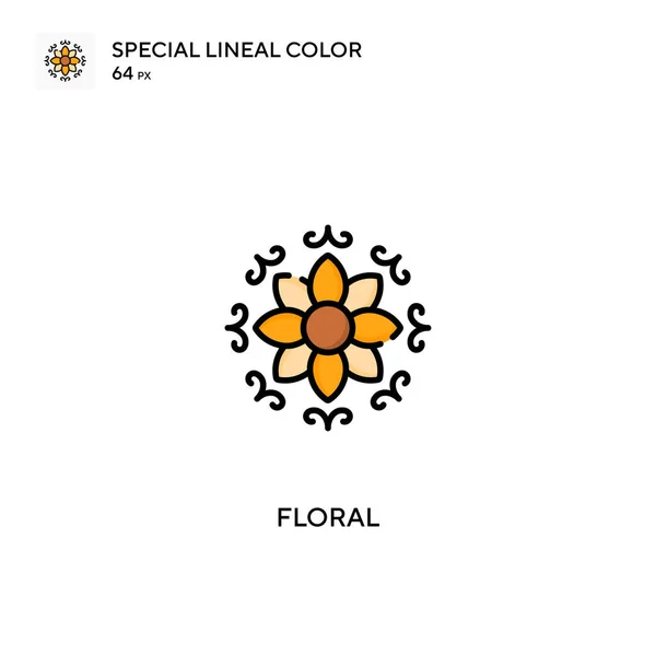 Icônes Floral Special Lineal Color Icon Floral Pour Votre Projet — Image vectorielle