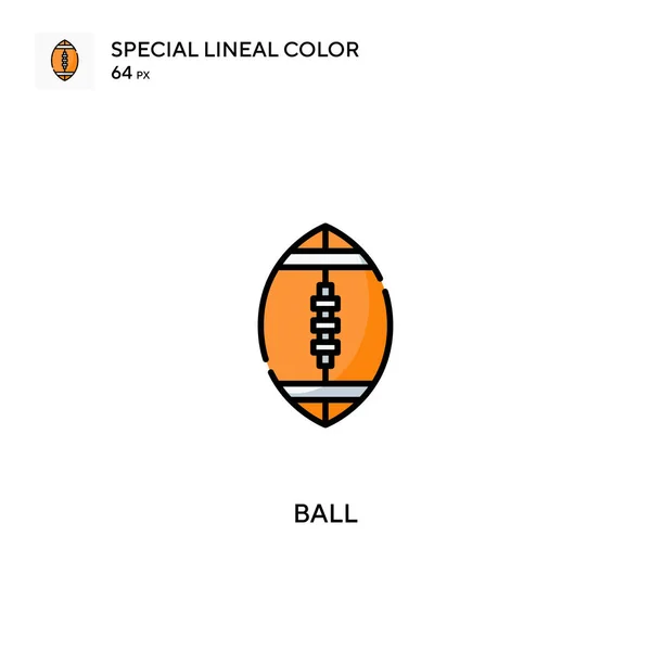 Ícones Bola Cor Linear Especial Icon Ball Para Seu Projeto —  Vetores de Stock