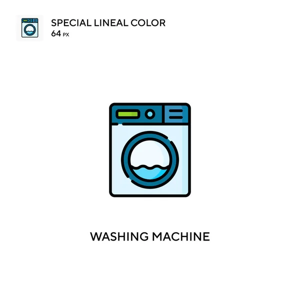 Πλυντήριο Ρούχων Ειδική Lineal Εικονίδιο Χρώμα Πλυντήριο Ρούχων Εικονίδια Για — Διανυσματικό Αρχείο