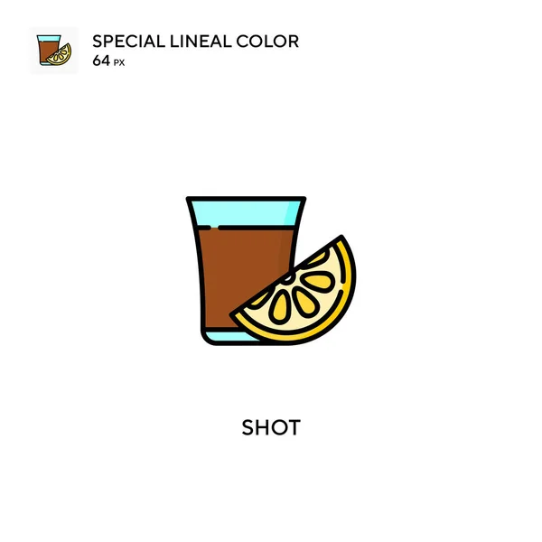 Shot Special Lineal Color Icon Shot Icons Your Business Project — Stock Vector