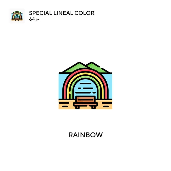 Rainbow Special Lineare Farbe Icon Rainbow Symbole Für Ihr Geschäftsprojekt — Stockvektor