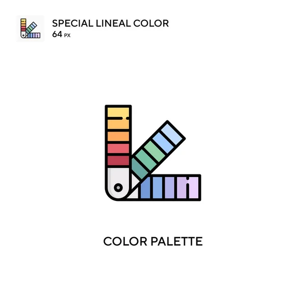 Warna Palet Khusus Warna Lineal Ikon Palet Color Untuk Proyek - Stok Vektor