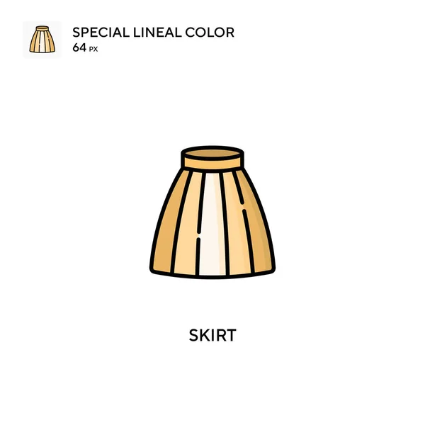 Saia Ícones Cor Lineal Especial Icon Skirt Para Seu Projeto — Vetor de Stock