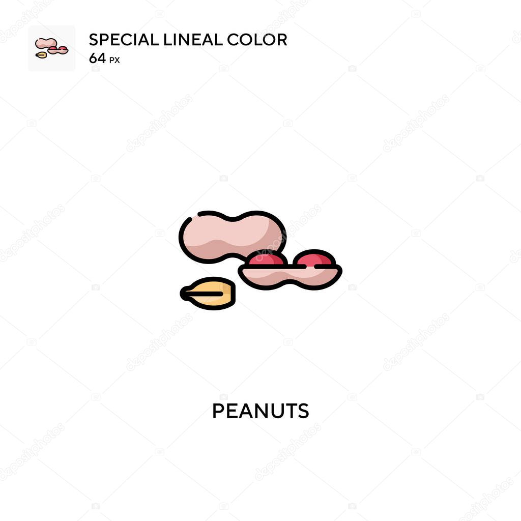 Peanuts Special lineal color icon.Peanuts icons for your business project