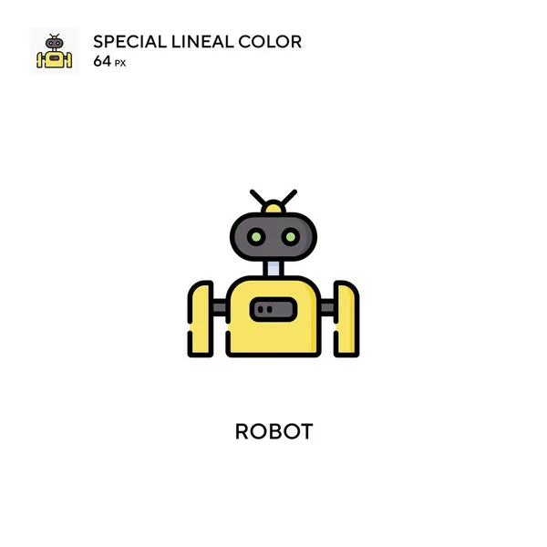 Robot Special Lineal Color Icon Robot Pictogrammen Voor Business Project — Stockvector