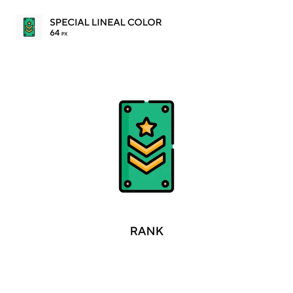 Rango Iconos Especiales Color Lineal Rango Iconos Para Proyecto Negocio — Vector de stock