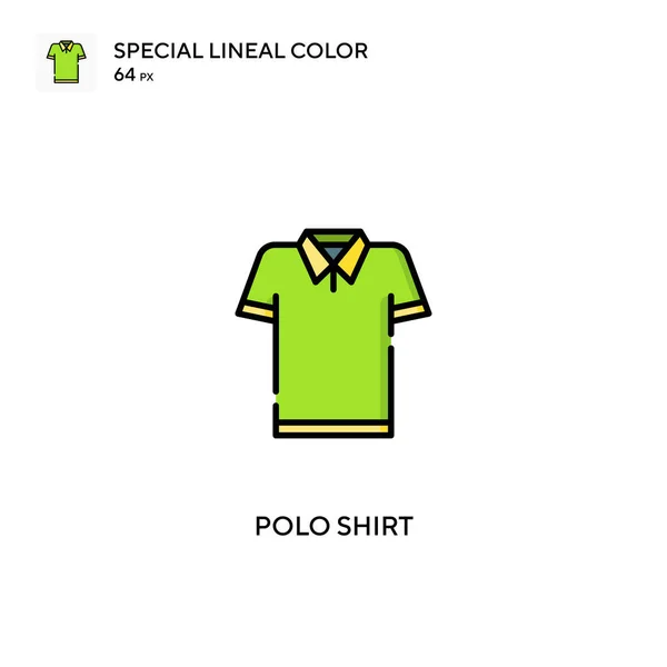 Polo Color Lineal Especial Icon Polo Iconos Camisa Para Proyecto — Archivo Imágenes Vectoriales