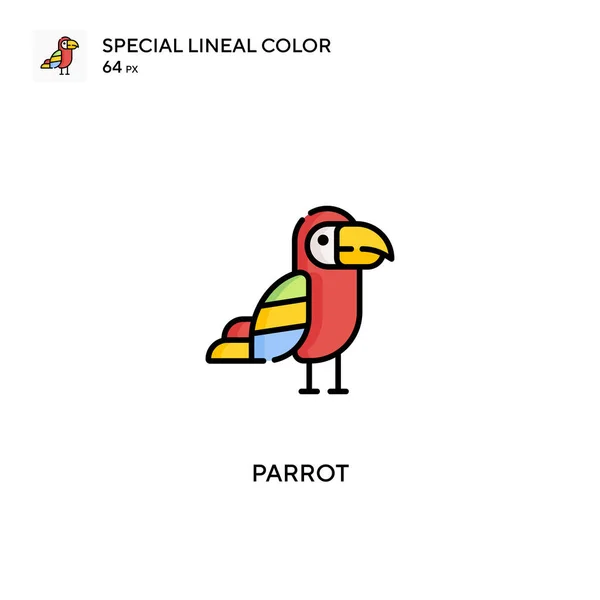 Parrot Special Lineal Color Icon Parrot Icons Your Business Project — 스톡 벡터