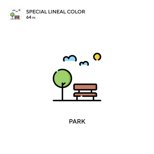 Iconos Park Special Lineal Color Icon Park Para Proyecto Empresarial — Vector de stock