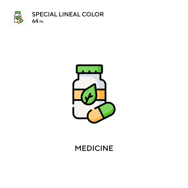 特殊的线形彩色图标 您的商业项目的医学图标 — 图库矢量图片