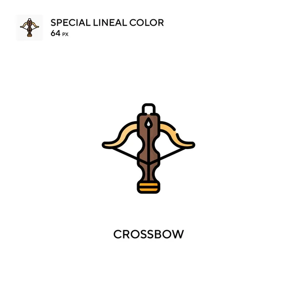 Crossbow Ícones Cor Linear Especial Icon Crossbow Para Seu Projeto — Vetor de Stock