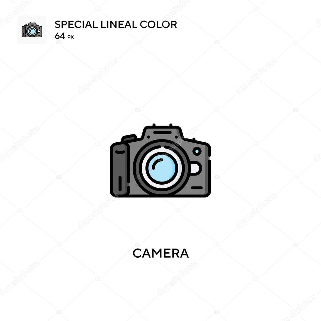 Camera Special lineal color icon.Camera icons for your business project