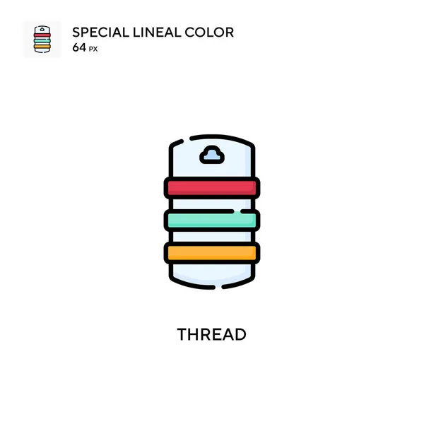 Thread Soecial Lineare Farbvektorsymbol Illustration Symbol Design Vorlage Für Web — Stockvektor