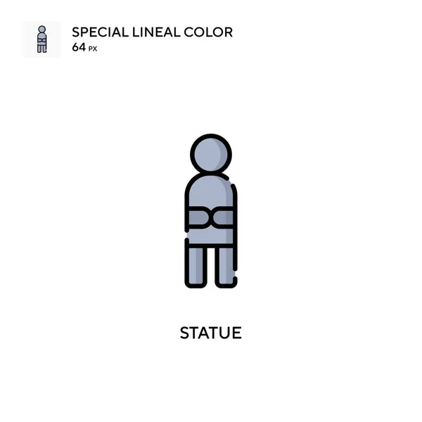 Statue Soecial Lineare Farbvektorsymbol Illustration Symbol Design Vorlage Für Web — Stockvektor