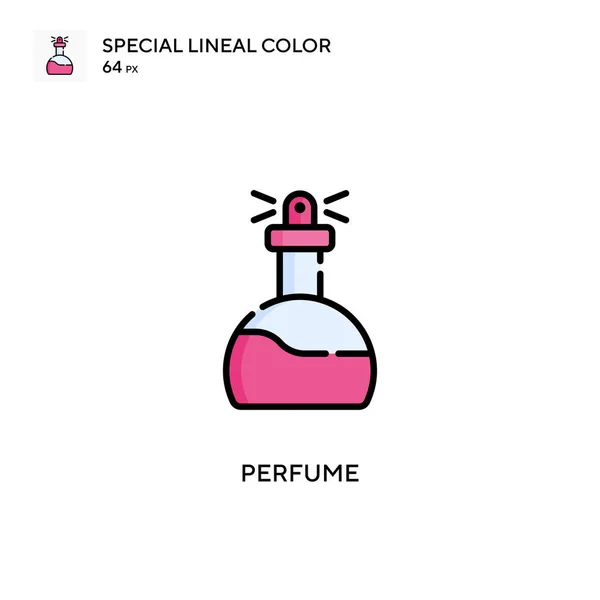 Perfume Soecial Lineal Icono Vector Color Plantilla Diseño Símbolo Ilustración — Vector de stock