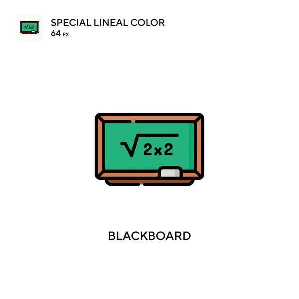 Schoolbord Soecial Lineal Kleur Vector Pictogram Illustratie Symbool Ontwerp Sjabloon — Stockvector