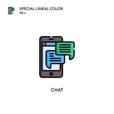 Soecial lineal renk vektörü ikonu. Web mobil UI ögesi için resimleme sembolü tasarım şablonu.