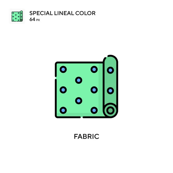 Tyg Soecial Linjal Färg Vektor Ikon Illustration Symbol Design Mall — Stock vektor