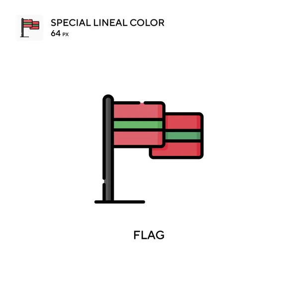 Marcar Icono Vector Color Lineal Soecial Plantilla Diseño Símbolo Ilustración — Archivo Imágenes Vectoriales