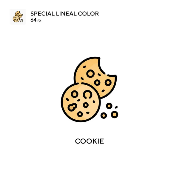 Cookie Soecial Lineare Farbvektorsymbol Illustration Symbol Design Vorlage Für Web — Stockvektor