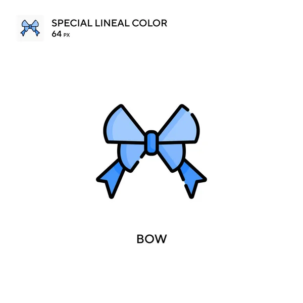 Bow Soecial Linii Kolor Wektor Ikona Ilustracja Szablonu Projektu Symbolu — Wektor stockowy