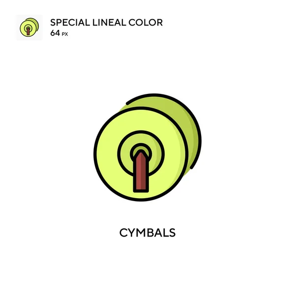 심벌즈 Soecial Lineal 아이콘 디자인 모바일 — 스톡 벡터