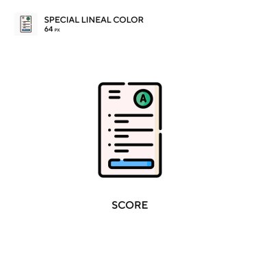 Soecial lineal renk vektörü simgesini göster. Web mobil UI ögesi için resimleme sembolü tasarım şablonu.