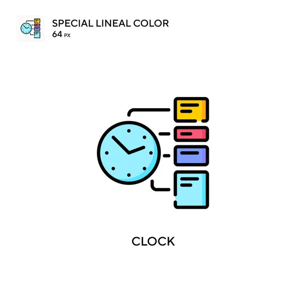 Uhr Soecial Lineare Farbvektorsymbol Illustration Symbol Design Vorlage Für Web — Stockvektor