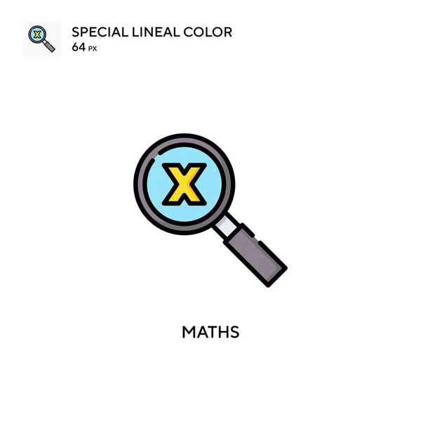 Wiskunde Soecial Lineal Kleur Vector Icoon Illustratie Symbool Ontwerp Sjabloon — Stockvector