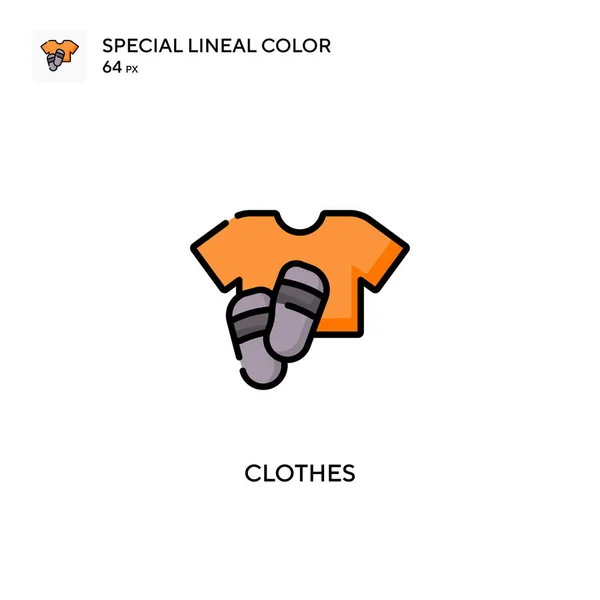 Ubrania Soecial Linii Kolor Wektor Ikona Ilustracja Szablonu Projektu Symbolu — Wektor stockowy