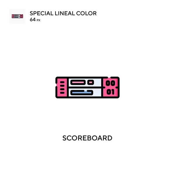 Cuadro Indicadores Soecial Lineal Icono Vector Color Plantilla Diseño Símbolo — Vector de stock