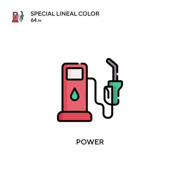 Power Soecial Lineare Farbvektorsymbol Illustration Symbol Design Vorlage Für Web — Stockvektor