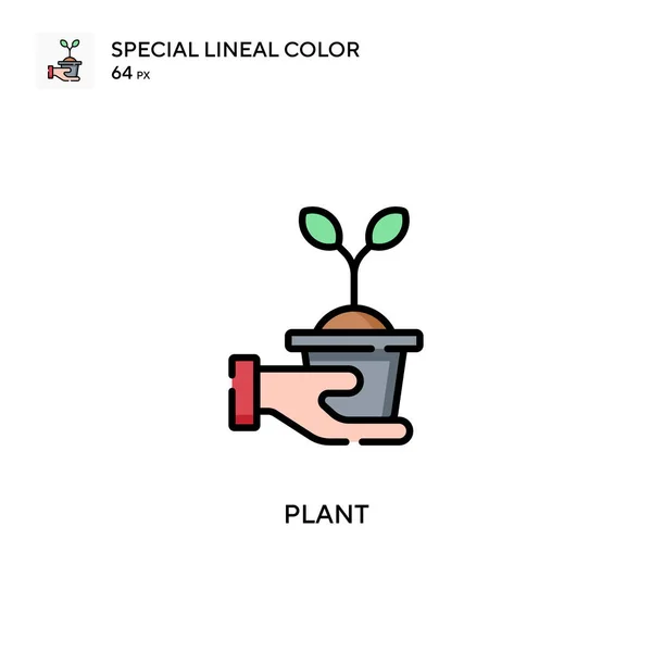 Pflanzenspezifische Lineare Farbvektorsymbole Illustration Symbol Design Vorlage Für Web Mobile — Stockvektor