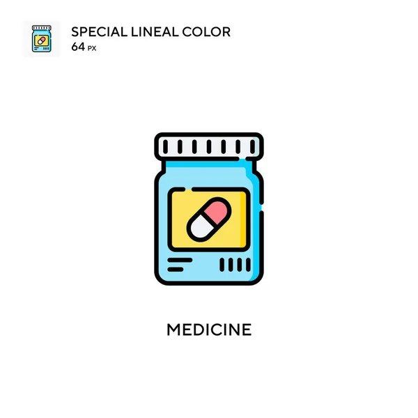 Medicina Ícone Vetor Cor Linear Soecial Modelo Design Símbolo Ilustração — Vetor de Stock
