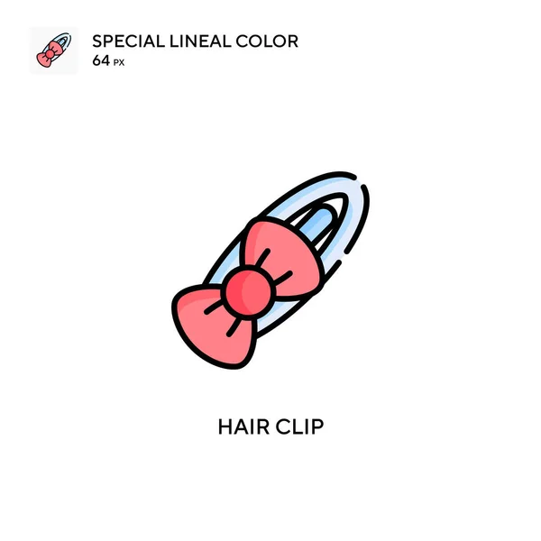 Haarspange Soecial Lineare Farbvektorsymbol Illustration Symbol Design Vorlage Für Web — Stockvektor