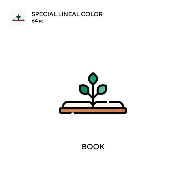 Libro Soecial Icono Vector Color Lineal Plantilla Diseño Símbolo Ilustración — Vector de stock