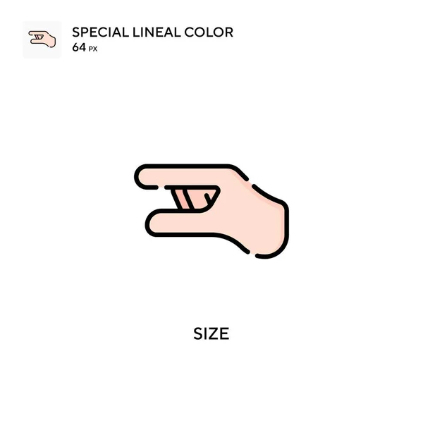 Size Soecial Lineal Color Vector Icon Illustration Symbol Design Template — Stock Vector