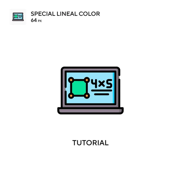 Tutorial Soecial Lineal Kleur Vector Pictogram Illustratie Symbool Ontwerp Sjabloon — Stockvector