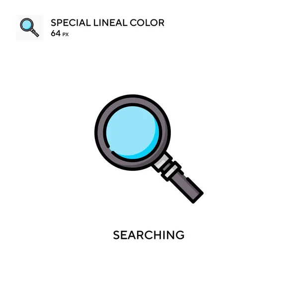 Soecial Lineal Color Vector Icon 검색중 디자인 모바일 — 스톡 벡터