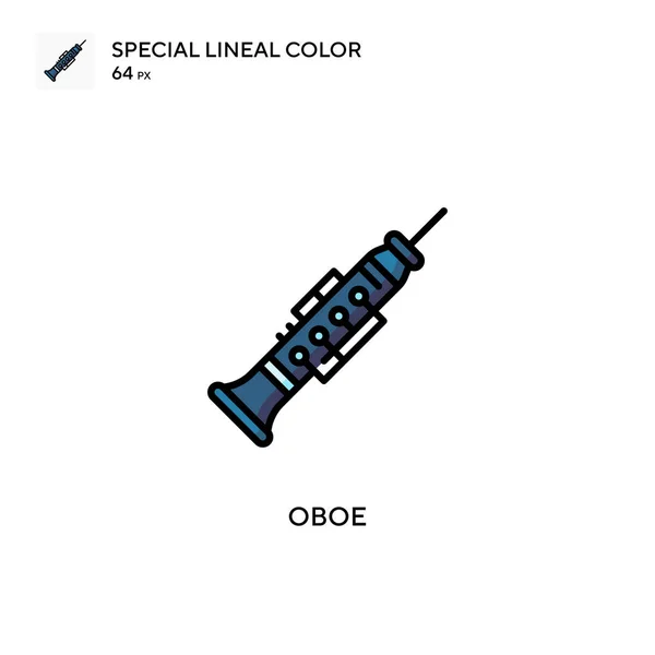 Oboe Soecial Lineare Farbvektorsymbol Illustration Symbol Design Vorlage Für Web — Stockvektor