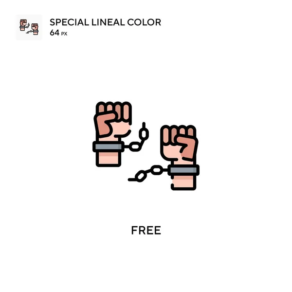 Icona Vettoriale Colore Lineare Soecial Libera Modello Disegno Simbolo Illustrazione — Vettoriale Stock