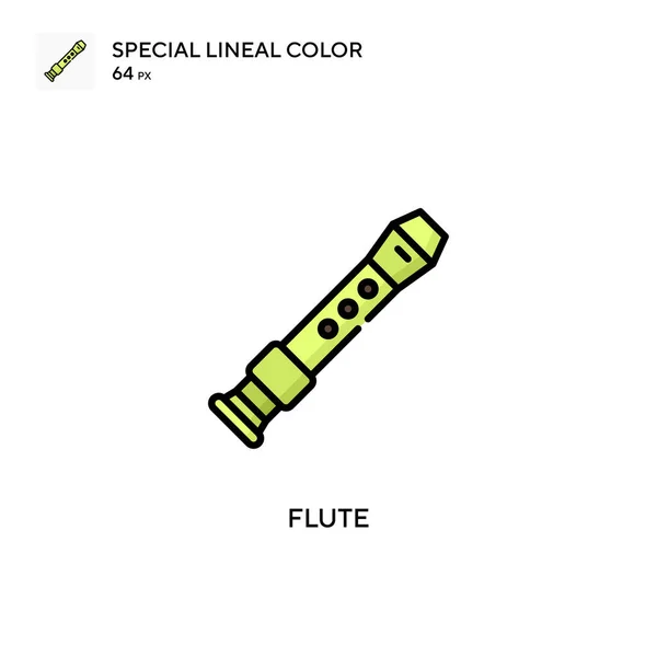 Flöte Soecial Lineare Farbvektorsymbol Illustration Symbol Design Vorlage Für Web — Stockvektor