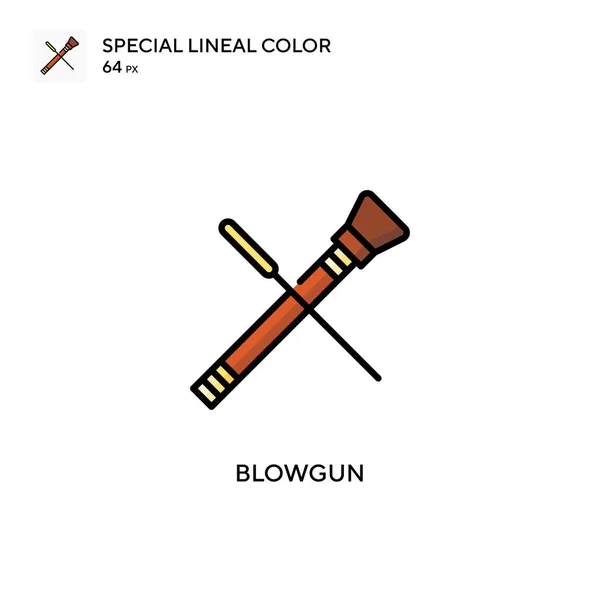 Blowgun Soecial Lineare Farbvektorsymbol Illustration Symbol Design Vorlage Für Web — Stockvektor